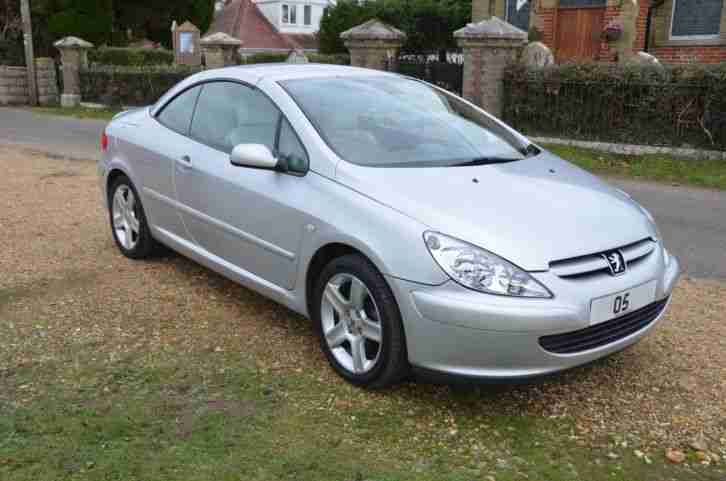 2005 PEUGEOT 307 CC 180 SILVER 2 LITRE 10 MONTHS MOT