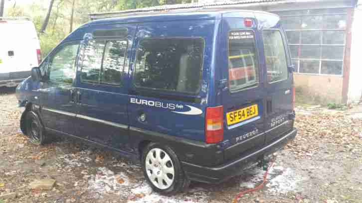 2005 PEUGEOT EXPERT E7 TAXI BLUE EUROBUS TWIN SPARES OR REPAIR PROJECT