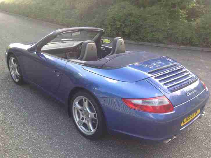 2005 PORSCHE 911 CARRERA 2 BLUE CONVERTIBLE