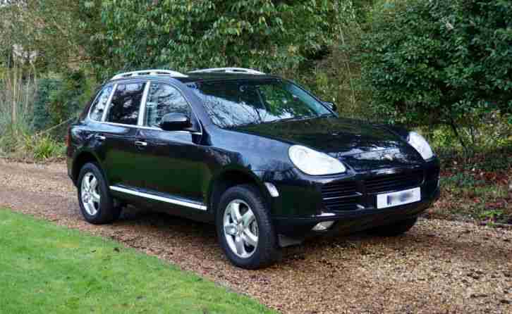 2005 PORSCHE CAYENNE S TIPTRONIC BLACK with Black Leather £7K FACTORY OPTIONS !!
