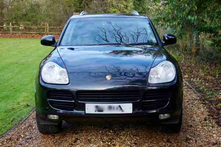 2005 PORSCHE CAYENNE S TIPTRONIC BLACK with Black Leather £7K FACTORY OPTIONS !!