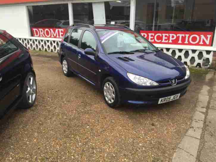 2005 Peugeot 206 SW 1.4HDi Full Service History 60+ MPG In Blue