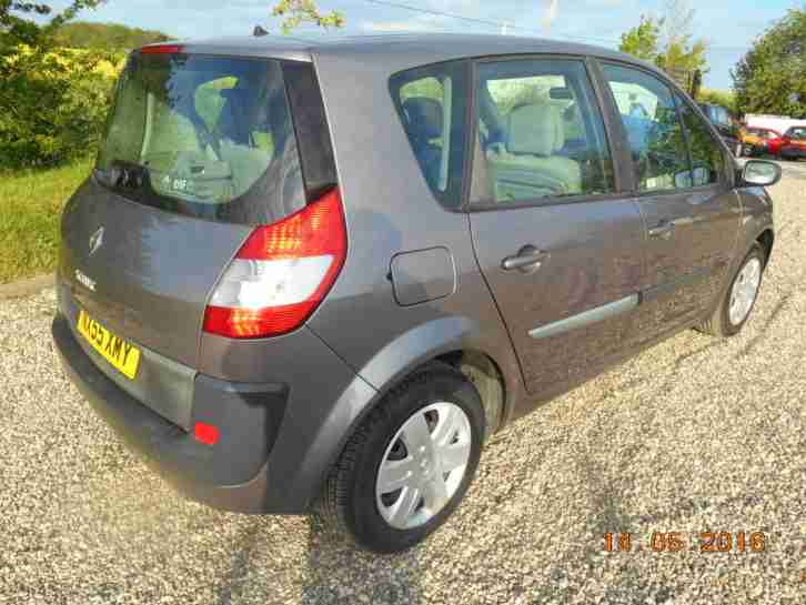 2005 RENAULT SCENIC EXP-SION DCI106 E4 GREY, 1461cc, DIESEL 1 YEARS MOT