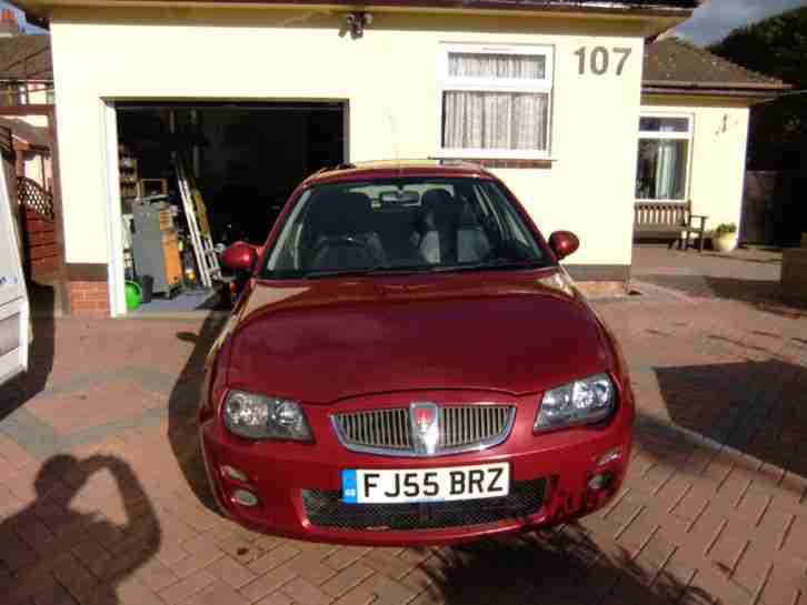2005 Rover 25 1.4 5 door Hatch, metallic red, full black leather 56,000 miles