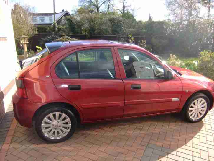 2005 Rover 25 1.4 5 door Hatch, metallic red, full black leather 56,000 miles