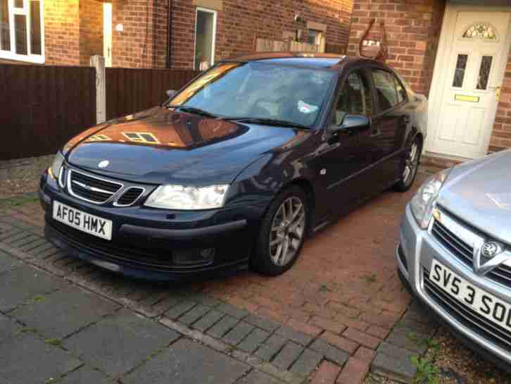 2005 SAAB 9-3 AERO 2.0 TURBO 210 BHP AUTO/ TIP only 97k f.s.h BLUE