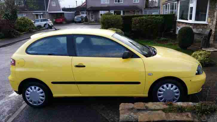 2005 SEAT IBIZA IN YELLOW 1.2 PETROL WITH 11 MONTHS MOT 3 DAY AUCTION