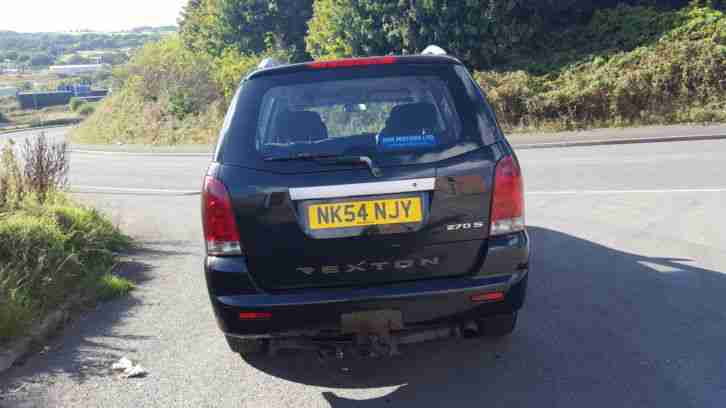2005 SSANGYONG REXTON RX270 S BLACK, 12 MOT, 1 OWNER, LOW MILES, CLEAN 4X4