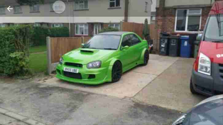 2005 SUBARU IMPREZA WRX STI TYPE UK GREEN WIDE TRACK PROJECT NEEDS TLC