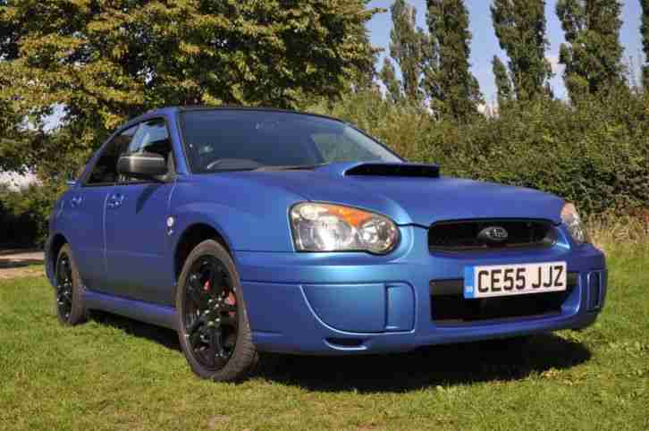 2005 Subaru Impreza WRX - STI UK 300 PPP Special Edition 39k BLUE MATT / carbon