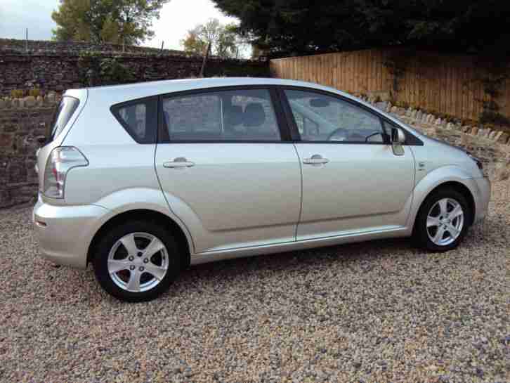 2005 TOYOTA COROLLA VERSO VVTI T3 S-A AUTO SILVER,7 SEATS,ONLY 46K WITH F/S/H