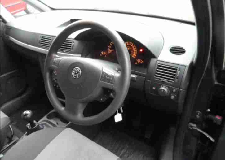 2005 VAUXHALL MERIVA LIFE TWINPORT BLACK PETROL MAY 2017 MOT