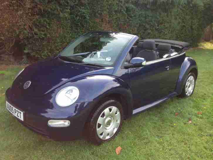 2005 VOLKSWAGEN BEETLE CABRIOLET 1.6 BLUE 1 OWNER 75k