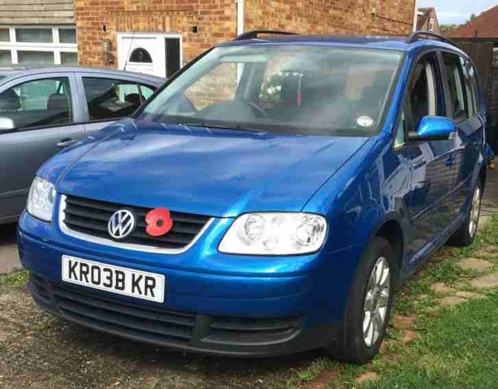 2005 VOLKSWAGEN TOURAN SE TDI BLUE MOT Bluetooth 7 seater, Private Plate,