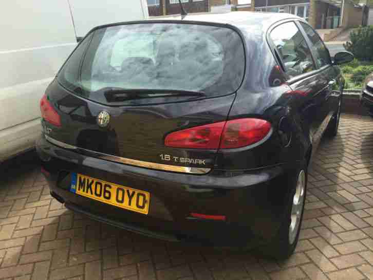2006 06 ALFA ROMEO 147 1.6 T SPARK LUSSO FACELIFT 5 DOOR IN BLACK - FULL HISTORY