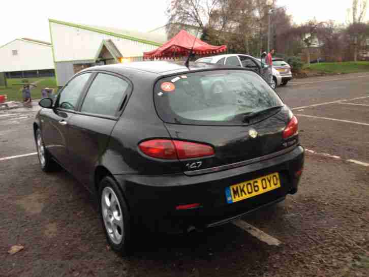 2006 06 ALFA ROMEO 147 1.6 T SPARK LUSSO FACELIFT 5 DOOR IN BLACK - FULL HISTORY