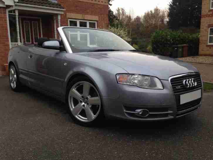 2006 06 Audi A4 1.8T S Line Convertible, manual, Silver, only 73k miles