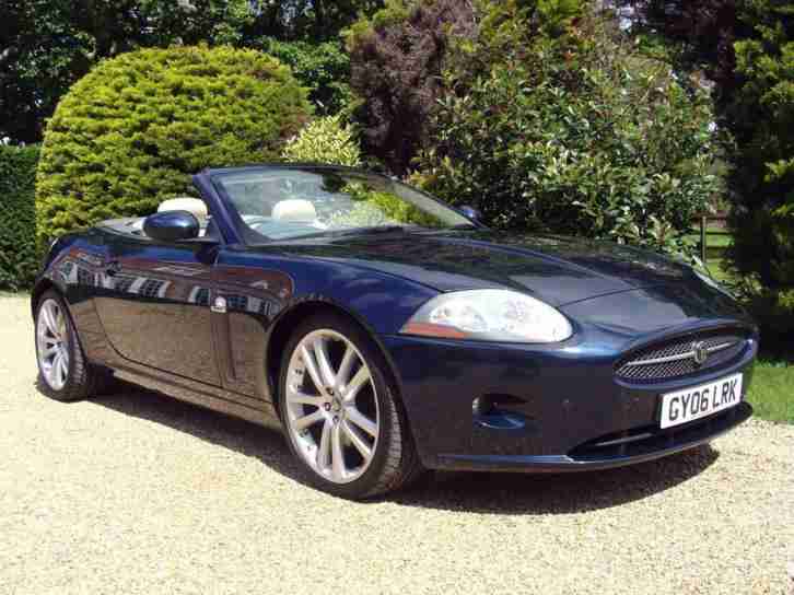 2006 (06) JAGUAR XK 4.2 V8 AUTO CONVERTIBLE - MIDNIGHT BLUE, CREAM LEATHER