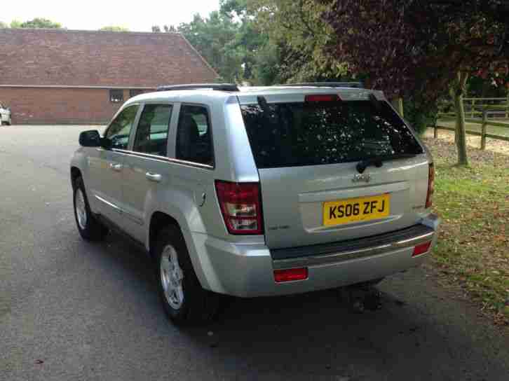 2006 06 Jeep Grand Cherokee 3.0CRD V6 auto Limited NEW SHAPE FSH SILVER MET 92K