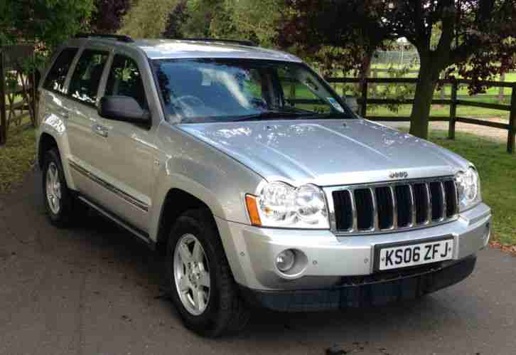 2006 06 Jeep Grand Cherokee 3.0CRD V6 auto Limited NEW SHAPE FSH SILVER MET 92K
