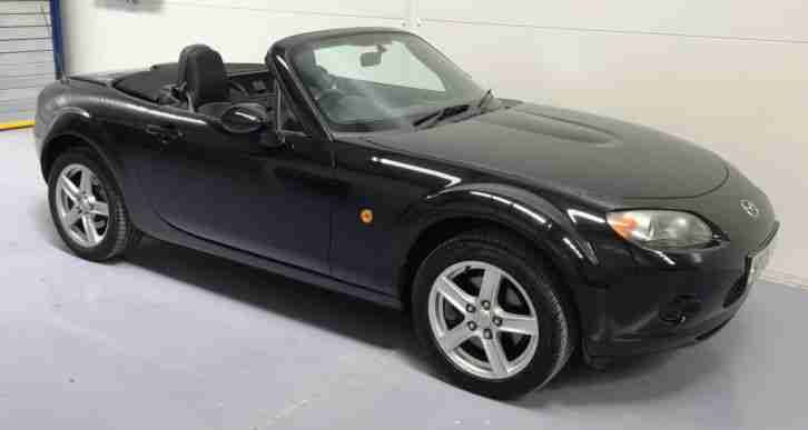 2006 06 MAZDA MX 5 BLACK 1.8 2DR CONVERTIBLE LOW MILES MX5 ROADSTER I