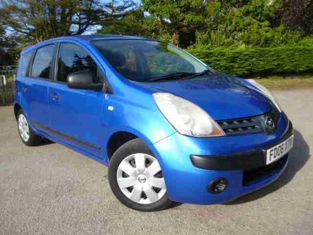 2006 06 Nissan Note 1.4 16v S LOW INSURANCE Stunning Electric Intense Blue