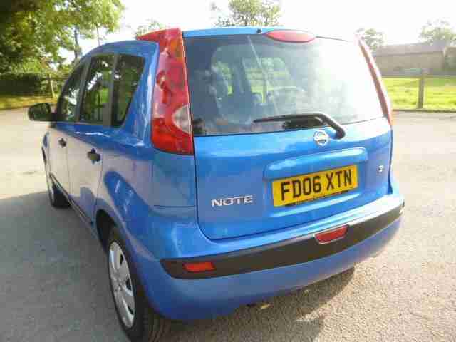 2006 06 Nissan Note 1.4 16v S LOW INSURANCE Stunning Electric Intense Blue