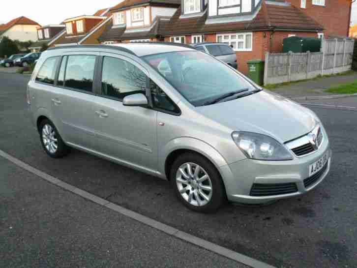 2006 06 PLATE VAUXHALL ZAFIRA 1.9 CDTI 120, PANNACOTTA SILVER, 7 SEATER, FSH,