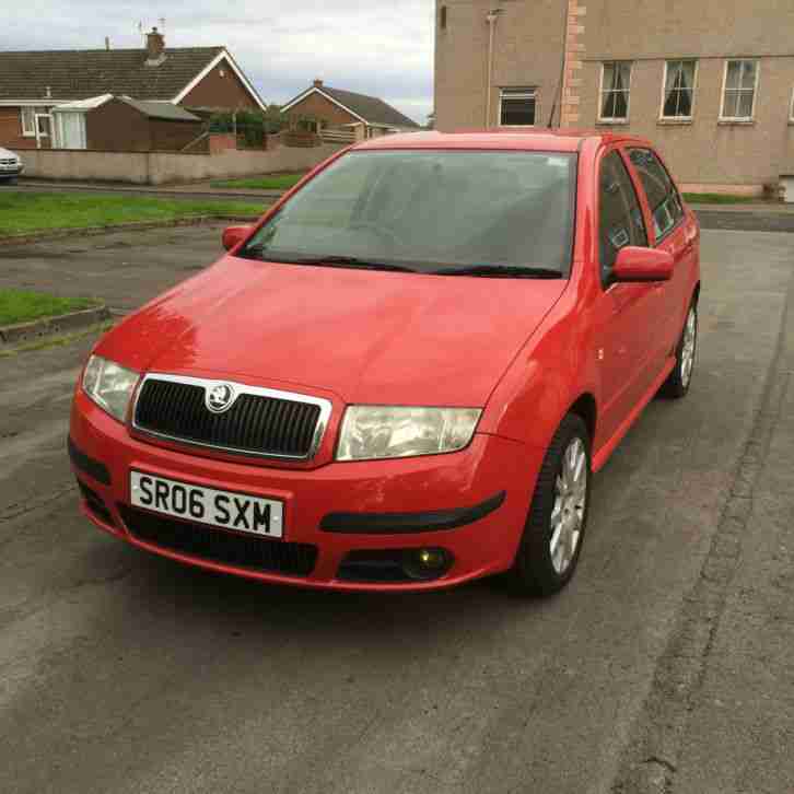 2006 06 FABIA SPORT 1.2 12V RED 5DR FOR