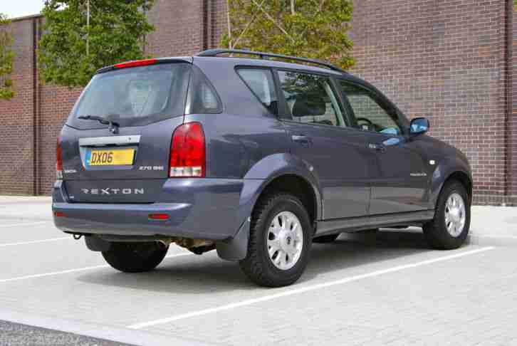 2006/06 SSANGYONG REXTON RX270 S5 DIESEL MANUAL 4X4 SUV - METALLIC GREY - CLOTH