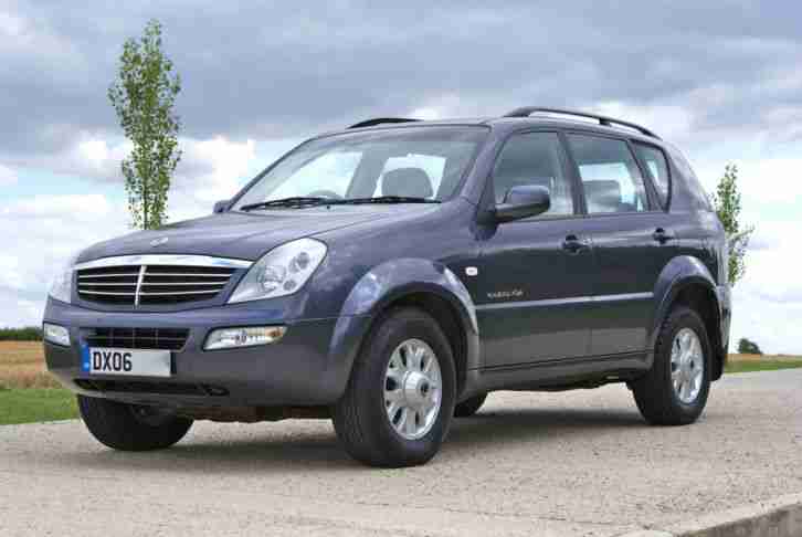 2006/06 SSANGYONG REXTON RX270 S5 DIESEL MANUAL 4X4 SUV - METALLIC GREY - CLOTH