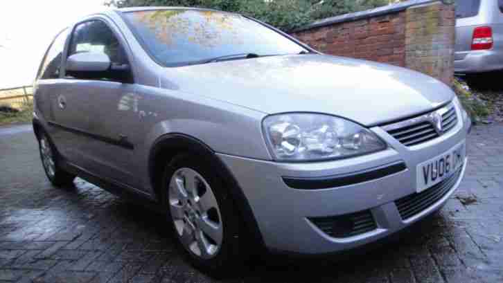 2006 06 VAUXHALL CORSA 1.2i 16v SXi 3DR HATCH SILVER+AIRCON+ALLOYS+CD+ABS+