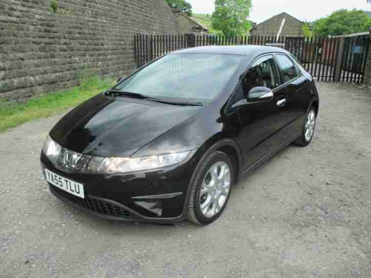 2006/55 HONDA CIVIC 1.8 i-VTEC SE 5DR HATCHBACK 6 SPEED MANUAL BLACK LOW RESERVE