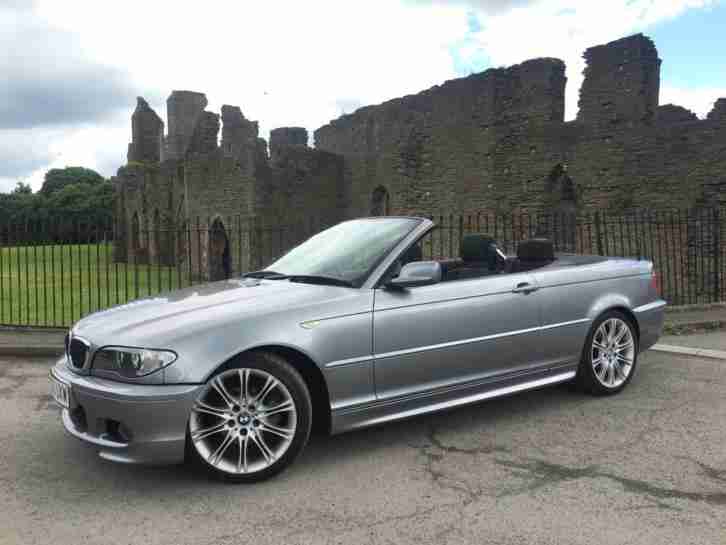 2006 56 BMW 3 Series M Sport Convertible Cabriolet Power Hood FSH Grey