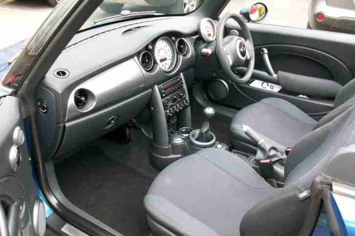 2006 56 MINI COOPER CONVERTIBLE CABRIOLET HYPER BLUE