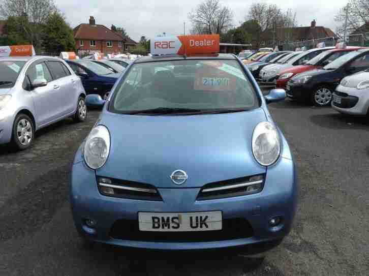 2006 (56 Reg) Nissan Micra C+C 1.6 SPORT 2DR Convertible BLUE + LOW MILES