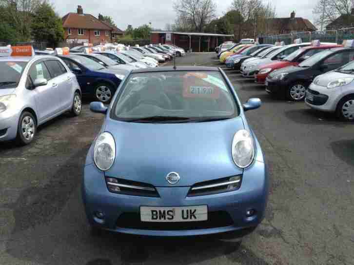 2006 (56 Reg) Nissan Micra C+C 1.6 SPORT 2DR Convertible BLUE + LOW MILES