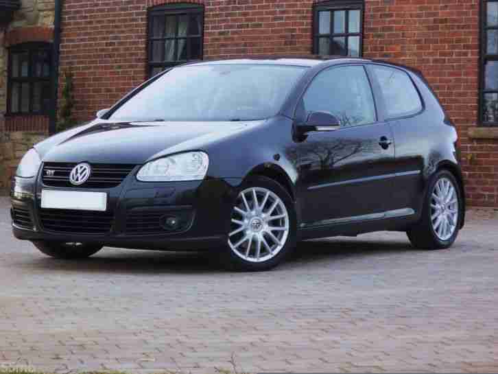 2006/56 VOLKSWAGEN GOLF 2.0 GT TDI SPORT 170 BHP BLACK FULL LEATHER HEATED SEATS