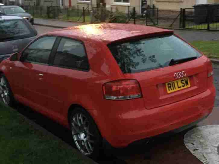 2006 AUDI A3 S LINE SPECIAL RED