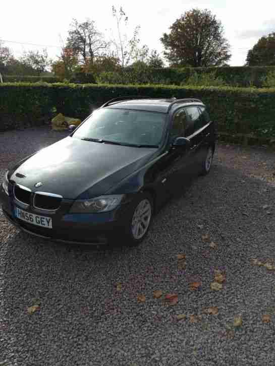 2006 BMW 320D SE TOURING MANUAL IN SAPPHIRE BLACK / LEATHER INTERIOR