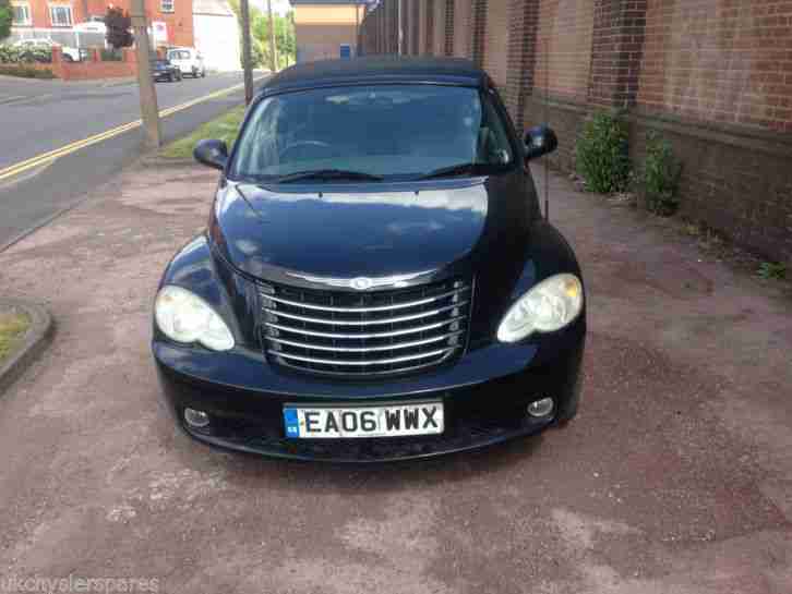 2006 CHRYSLER PT CRUISER CONVERTIBLE LIMITED A BLACK SPARES OR REPAIR