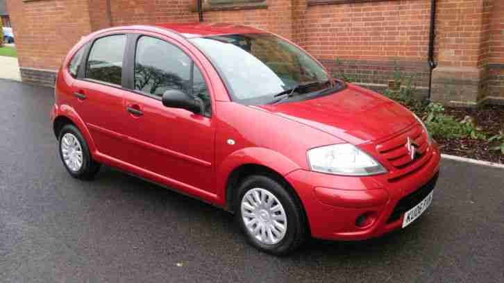 2006 CITROEN C3 DESIRE RED,Low Mileage, 1 Previous Owner