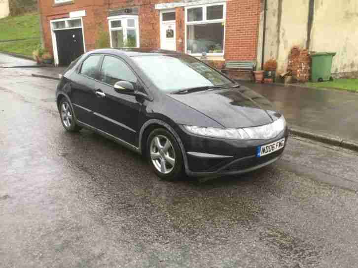 2006 HONDA CIVIC SE I-CTDI BLACK CAT C DAMAGED REPAIRED SPARES OR REPAIR