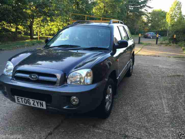 2006 HYUNDAI SANTA FE V6 AUTO BLUE - PETROL, LEATHER, SUNROOF, LONG MOT