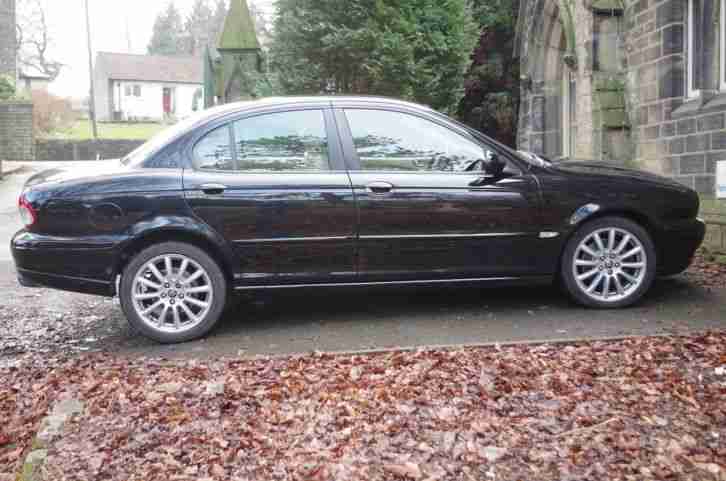 2006 JAGUAR X-TYPE S D BLACK. 78000m, Part leather, Full MoT, Serviced.
