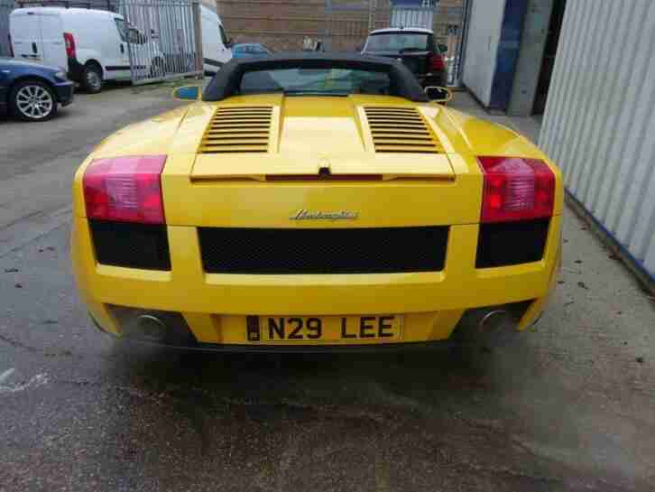 2006 LAMBORGHINI GALLARDO 5.0 V10 SPYDER 2D AUTO 513 BHP