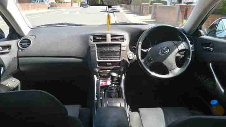 2006 LEXUS IS 220D BLACK. DIESEL, 10 MONTHS MOT