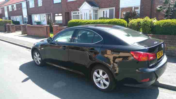 2006 LEXUS IS 220D BLACK. DIESEL, 10 MONTHS MOT