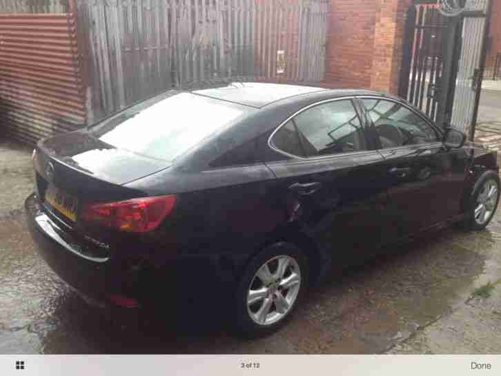 2006 LEXUS IS 220D BLACK SPARES OR REPAIRS