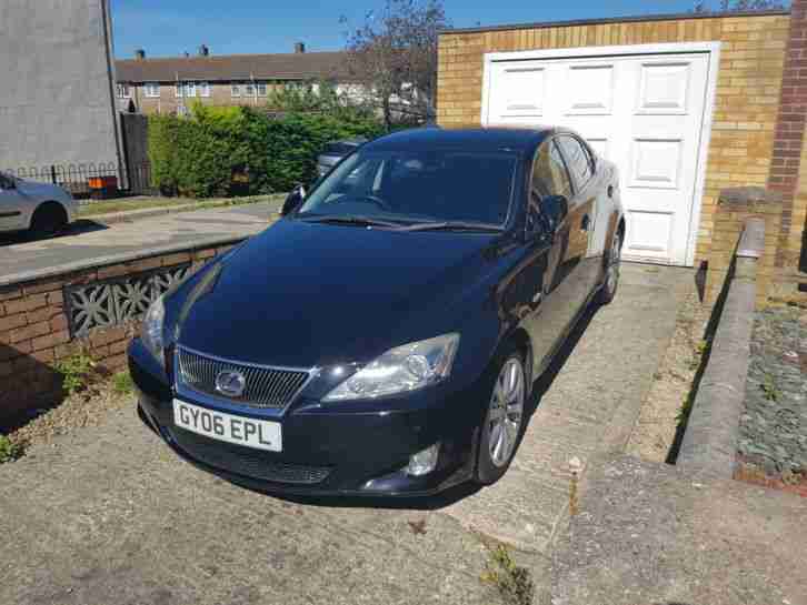 2006 LEXUS IS 220D SE-L BLACK 76k miles black leather £3250 final reduction